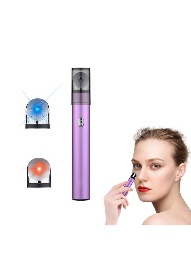 SOLARAE Eye Massager Wand with Heat and Cooling, Electric Ice Roller for Face, 42℃ Vibration for Dark Circles, Puffiness, Sinus Pain, and Migraine Relief - Image 1