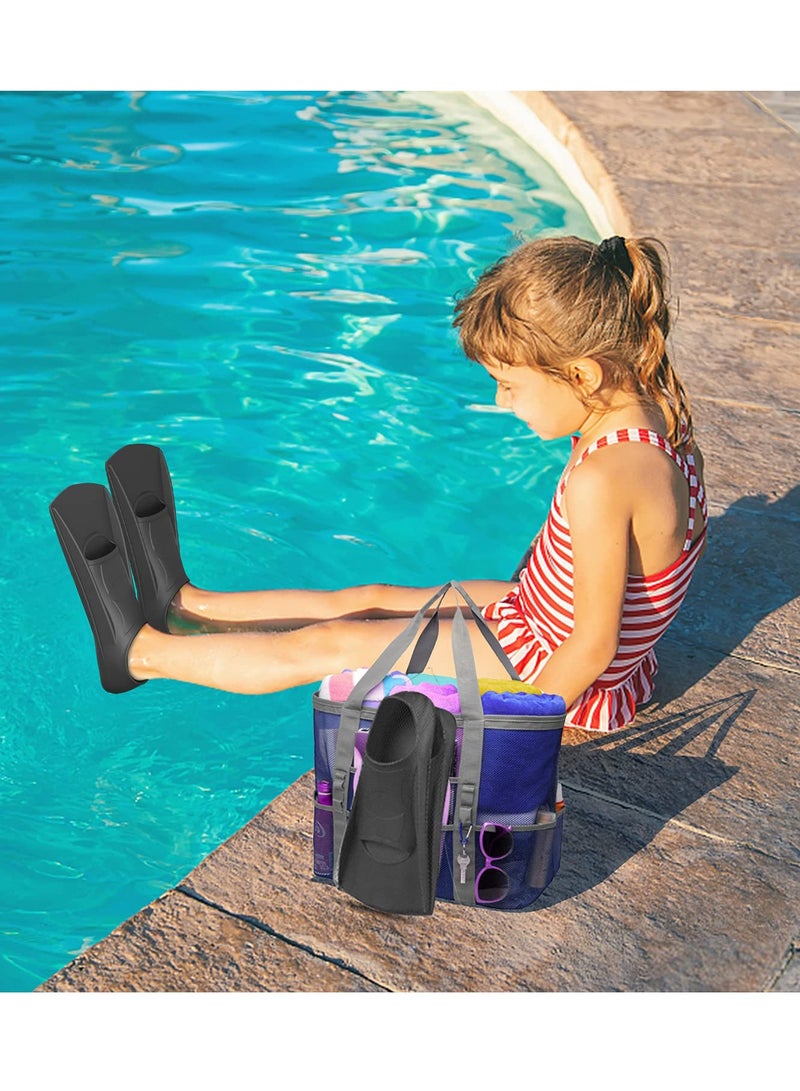 Excefore زعانف السباحة للأطفال، زعانف شبابية للسباحة والتدريب والغطس للمبتدئين، مقاس مناسب للأطفال والفتيات والأولاد - Image 4