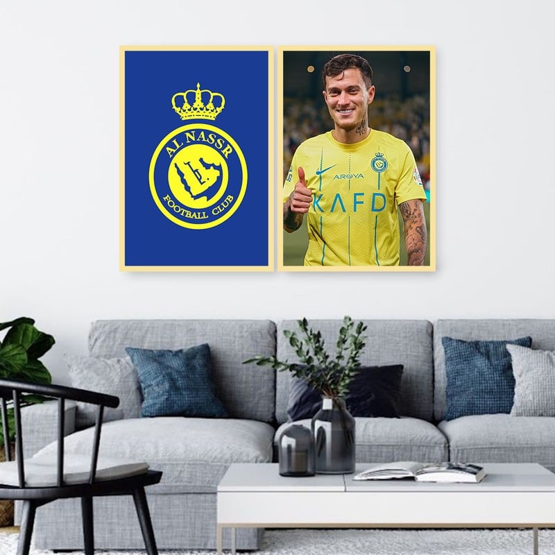 Marktna A double canvas print with a sports design for Al-Nassr Club - Image 2