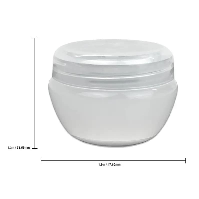 SpiderJuice SpiderJuice 5 Pcs 20gm Multipurpose Empty Refillable Container with Lid to Avoid Leakage for Lotion Cream Skincare Beauty Makeup Lip Balm etc Clear Color  - Image 2