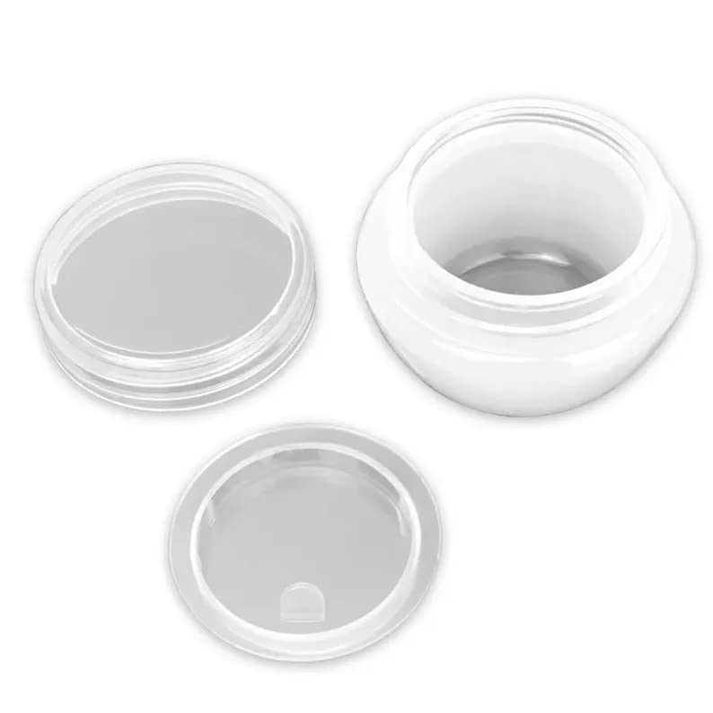 SpiderJuice SpiderJuice 5 Pcs 20gm Multipurpose Empty Refillable Container with Lid to Avoid Leakage for Lotion Cream Skincare Beauty Makeup Lip Balm etc Clear Color  - Image 3