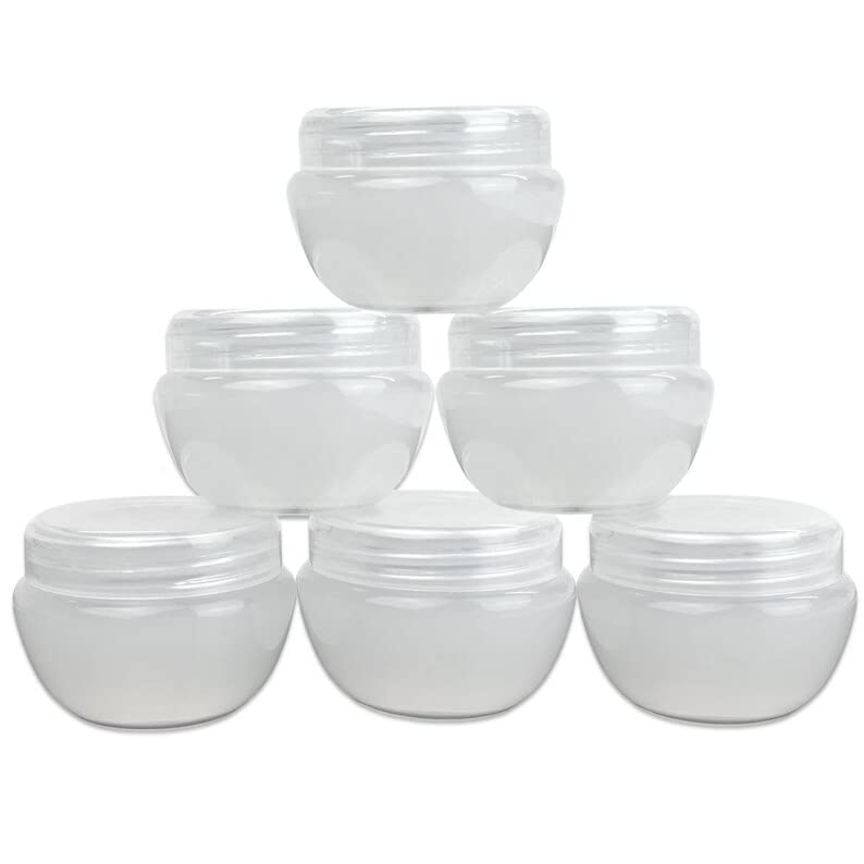 SpiderJuice SpiderJuice 5 Pcs 20gm Multipurpose Empty Refillable Container with Lid to Avoid Leakage for Lotion Cream Skincare Beauty Makeup Lip Balm etc Clear Color  - Image 1