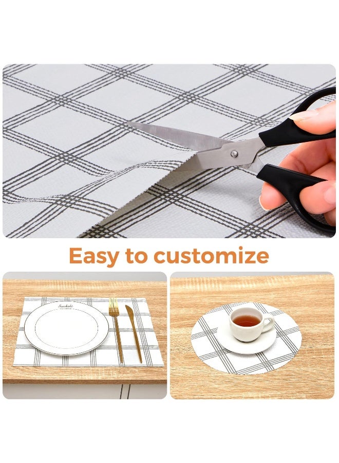 PVC Cabinet Mats Refrigerator Anti Slip Mats Waterproof And Oil Proof Mats Kitchen Drawer Storage Mats Dust Proof Mats Shelf Liners For Kitchen Cabinets Non Adhesive Cabinet Liner Non Slip Contact P - Image 4
