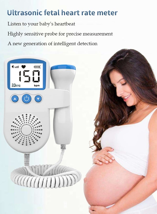 DUNISO Fetoscope for Baby Heartbeat Detection,Pregnancy Baby Heartbeat Monitor at Home with The Pregnancy Stethoscope and Fetal Monitor Heartbeat - Image 3
