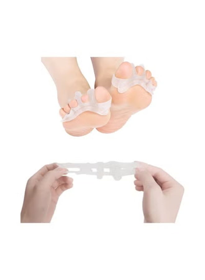 1 Pair Silicone Toe Separators Straightener Bunion Corrector - Image 1