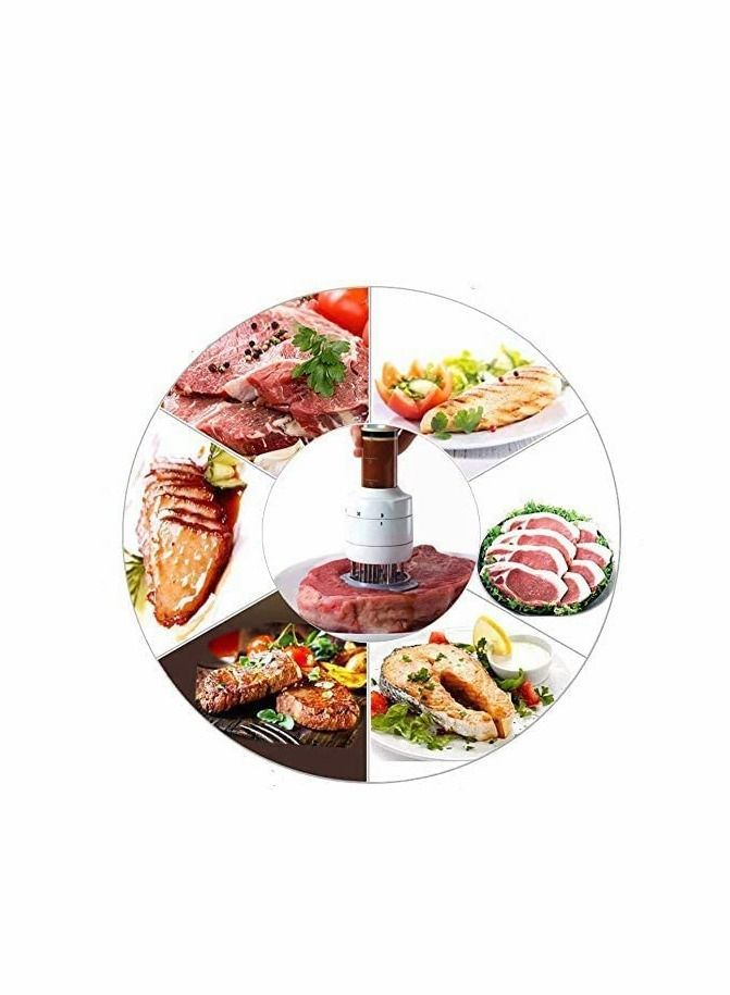 Y&D Tenderizer, New Stainless Steel Seasoning, Type Meat Tenderizer Steak Needle Tenderizer(White)  - Image 2