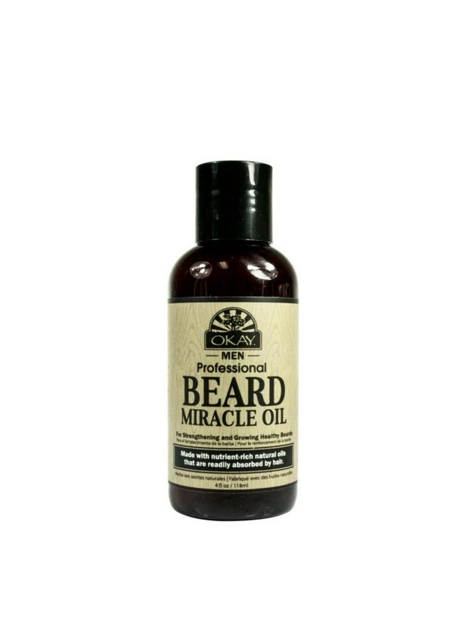 OKAY Men Beard Miracle Oil 4Oz 118Ml  - Image 1
