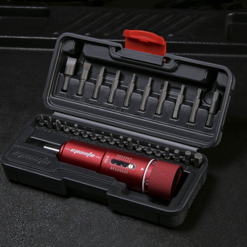 EPAuto Manual Wrench Screwdriver for Firearms | Bike Gears, 10-80 in/Lbs - 28 Pieces, Red - Image 2