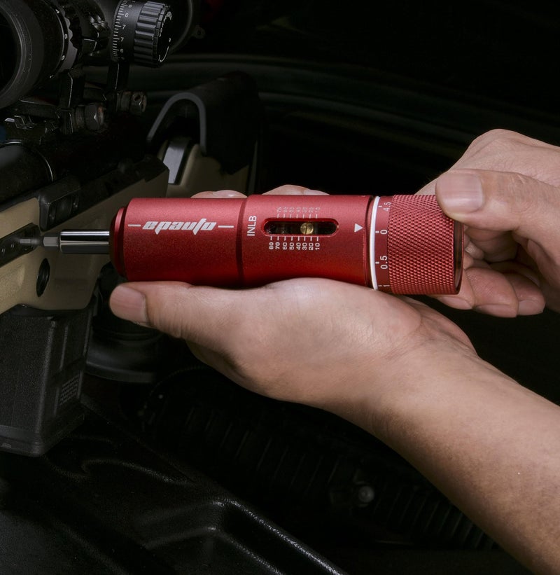 EPAuto Manual Wrench Screwdriver for Firearms | Bike Gears, 10-80 in/Lbs - 28 Pieces, Red - Image 4