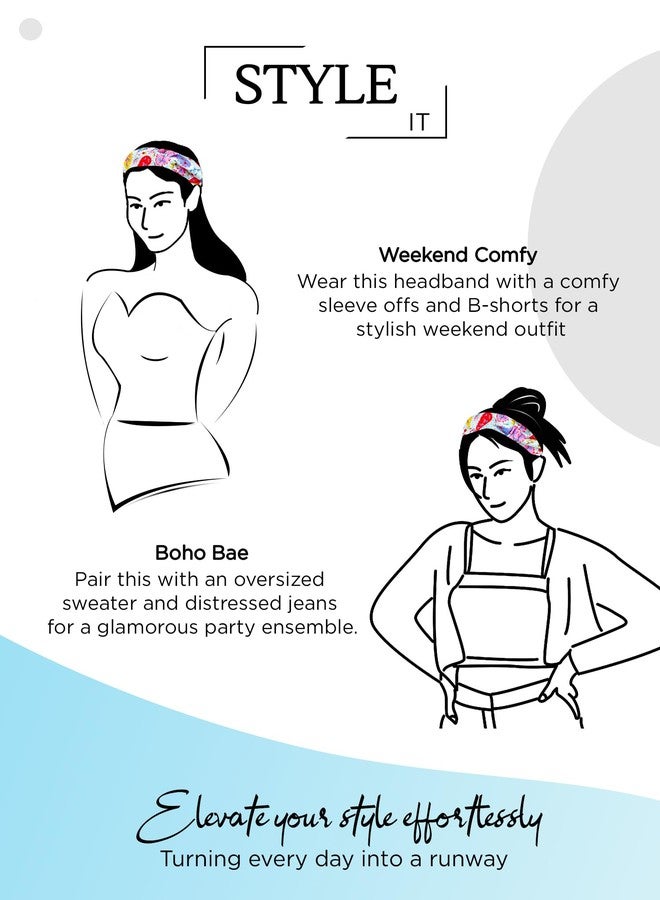 تشيميز أصفر مجموعة إكسسوارات الشعر من يلو تشايمز، تتضمن قطعتين: عصابات رأس مطاطية متقاطعة للراحة واليوغا، وربطات شعر متناسقة، إكسسوارات شعر للنساء والفتيات (عبوة من 4 قطع)، متعددة الألوان، متوسطة الحجم - Image 5