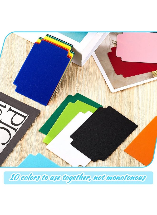 Suilung - 250 Pieces Card Dividers Multicolor Trading Card Dividers Plastic Card Separator 2.7 X 3.8 Inches 10 Colors - Image 1