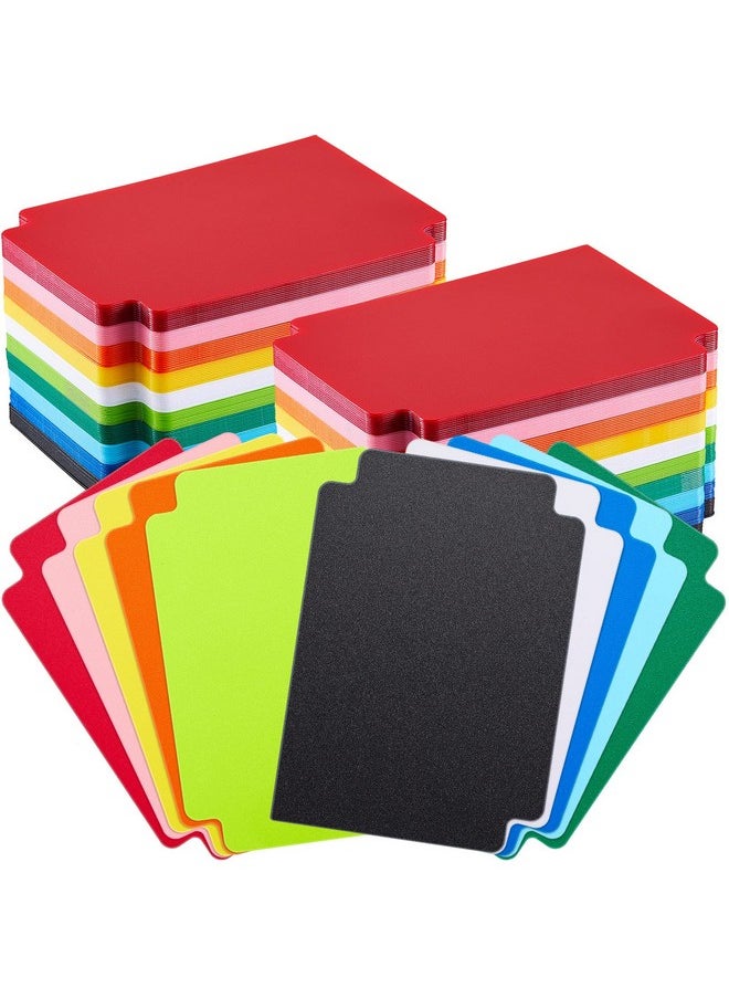 Suilung - 250 Pieces Card Dividers Multicolor Trading Card Dividers Plastic Card Separator 2.7 X 3.8 Inches 10 Colors - Image 1