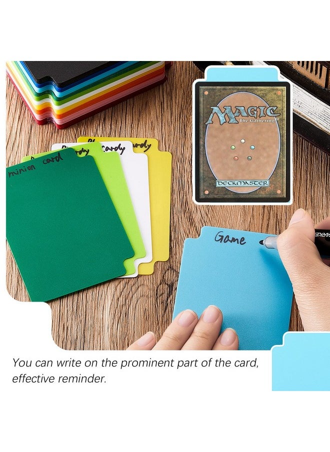 Suilung - 250 Pieces Card Dividers Multicolor Trading Card Dividers Plastic Card Separator 2.7 X 3.8 Inches 10 Colors - Image 1