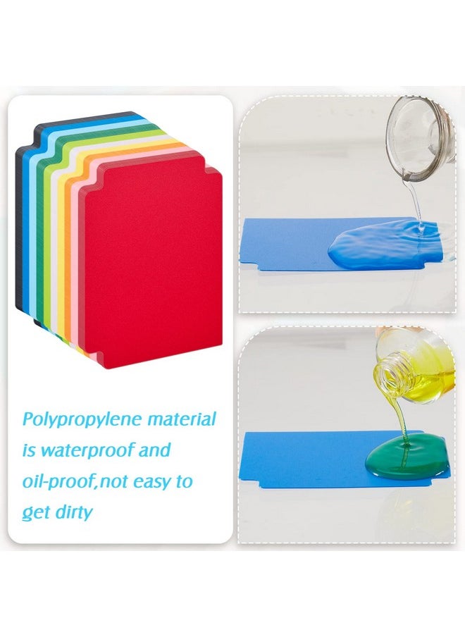Suilung - 250 Pieces Card Dividers Multicolor Trading Card Dividers Plastic Card Separator 2.7 X 3.8 Inches 10 Colors - Image 1