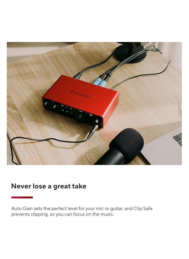 Focusrite Focusrit Scarlett 2i2 4th Generation Audio Interface  - Image 1