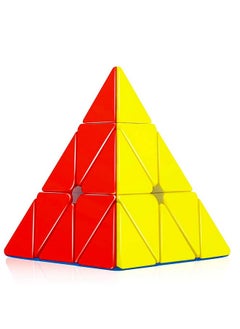 D ETERNAL Pyraminx Pyramid 3X3X3 Triangle Cube 3X3 High Speed Stickerless Puzzle Cube Game Toy, Multicolor, Kids And Professionals  - Image 1