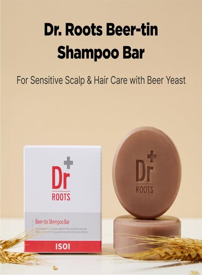 ISOI Dr. Roots Beer-Tin Solid Shampoo Bar, Nourishing & Strengthening Shampoo Bar with Beer Yeast & Biotin, Plastic-Free Clean Beauty, Korean Hair Care (3.52 oz, 100g) - Image 5