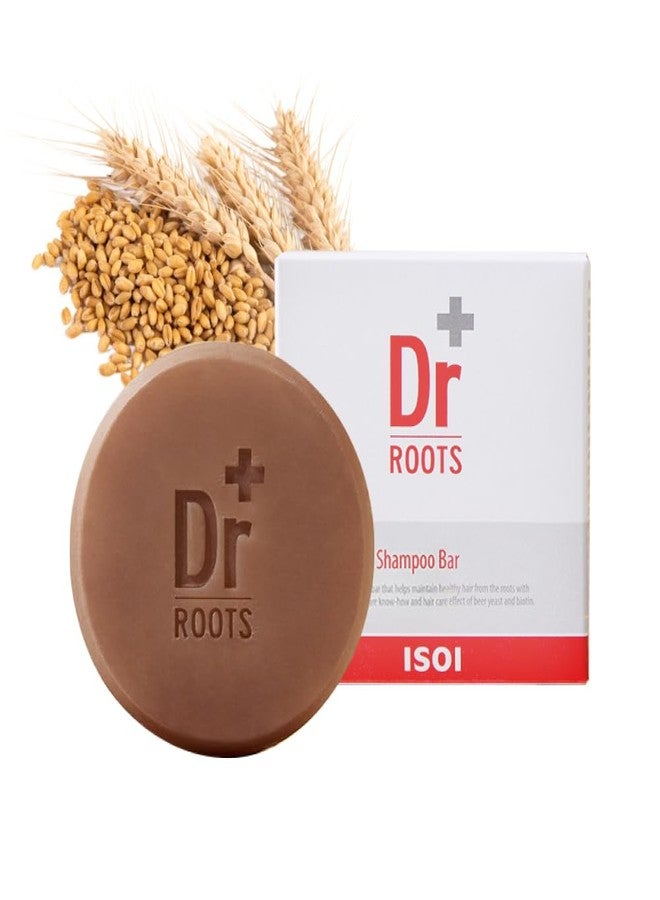 ISOI Dr. Roots Beer-Tin Solid Shampoo Bar, Nourishing & Strengthening Shampoo Bar with Beer Yeast & Biotin, Plastic-Free Clean Beauty, Korean Hair Care (3.52 oz, 100g) - Image 1