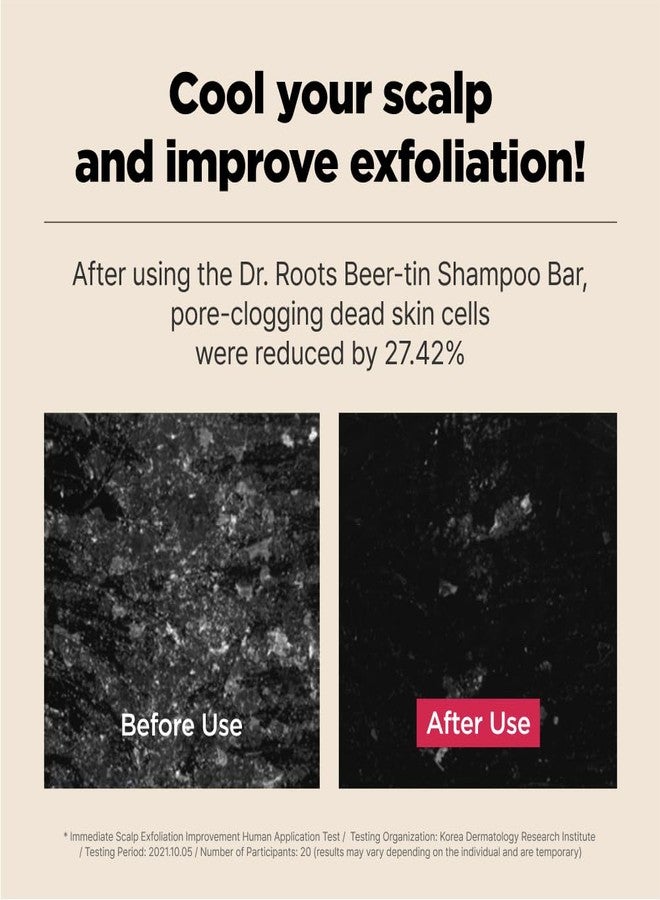 ISOI Dr. Roots Beer-Tin Solid Shampoo Bar, Nourishing & Strengthening Shampoo Bar with Beer Yeast & Biotin, Plastic-Free Clean Beauty, Korean Hair Care (3.52 oz, 100g) - Image 4