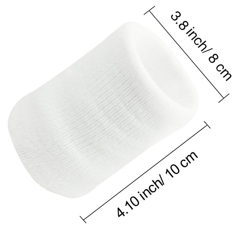 Neska Moda Unisex White Cotton Wrist Band-MFN-WB26 - Image 2