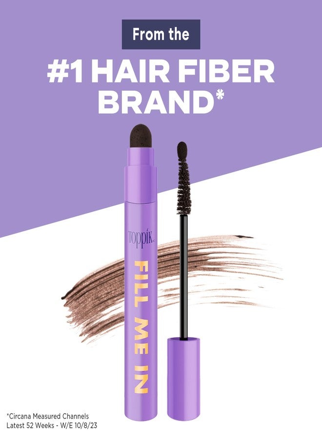 توبيك فيل مي إن، مُلَفِّي خط الشعر، مُلَوِّن جذور الشعر، عصا ألياف الشعر، يُعَبِّر عن ترقق خط الشعر، مُنتَج تصفيف الشعر، 5 غرام (0.176 أونصة)، بني داكن - Image 3