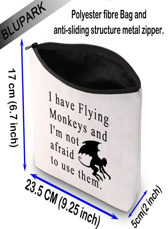 BLUPARK Funny Wizard Inspired Gift Flying Monkey Makeup Bag I Have Flying Monkeys Cosmetic Bag for Fans (I have Flying Monkeys) - Image 2