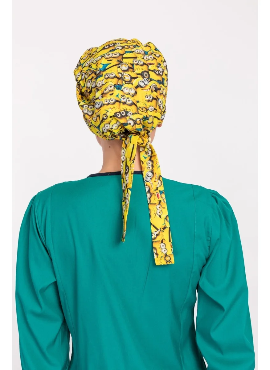 Nur Medikal Giyim Hijab Patterned Bonnet - Minions