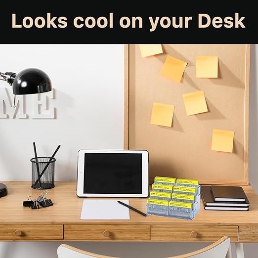 SNDIA Business Card Holder Visiting Card Stand Organizer Clear Card Holder Display Stand for Office (Transparent) (8 Tier) - Image 5