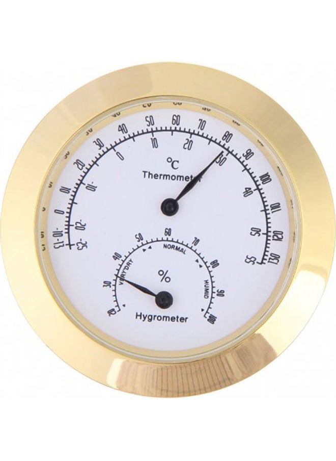 NIBEMINENT Round Thermometer Hygrometer Humidity Temperature  - Image 1