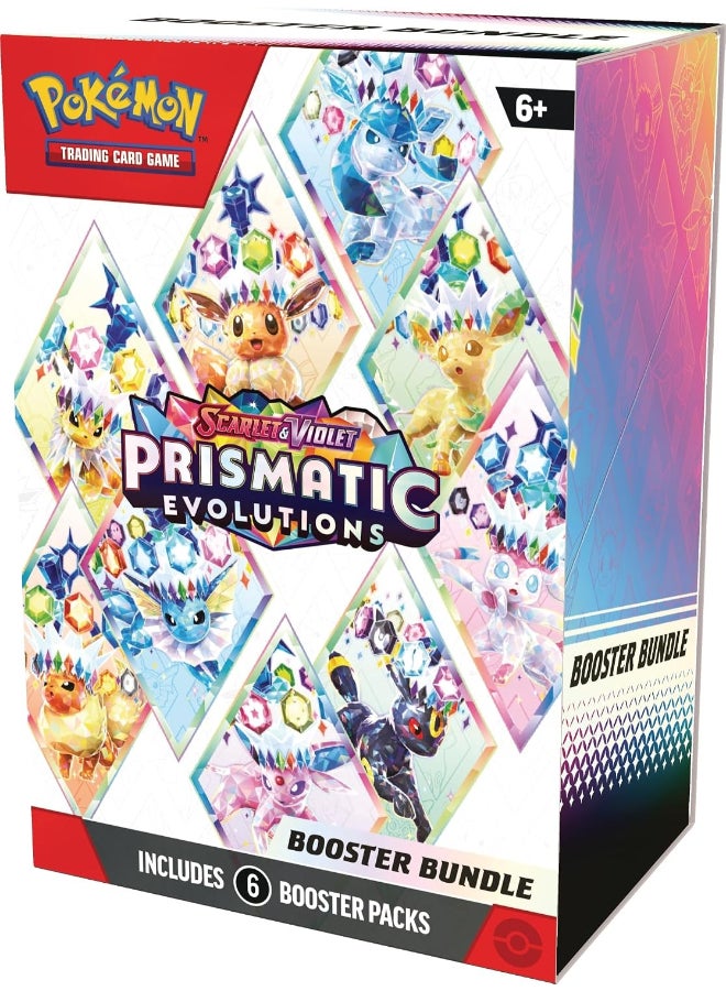 Pokemon Pokémon TCG Scarlet & Violet—Prismatic Evolutions Booster Bundle, 6 Booster Packs, 60 Trading Cards, Collectible Card Game Expansion - Image 5