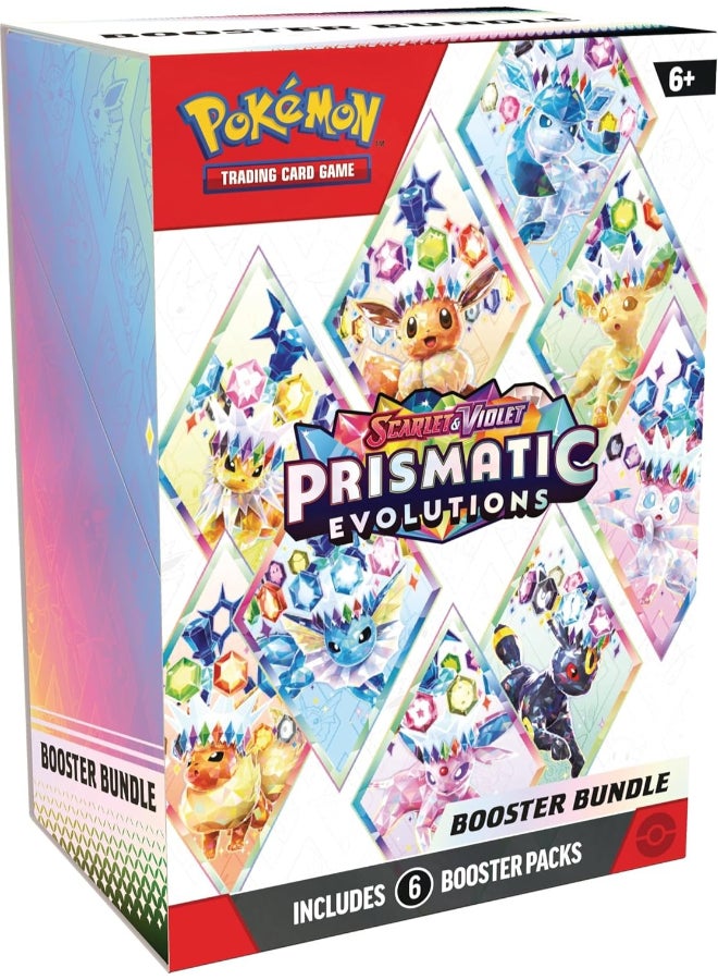 Pokemon Pokémon TCG Scarlet & Violet—Prismatic Evolutions Booster Bundle, 6 Booster Packs, 60 Trading Cards, Collectible Card Game Expansion - Image 1