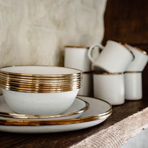 Barebones 8 Inch Salad Plate - Set of 2 Salad Plates - Enamelware Plates - Durable Kitchen or Camping Plate - Eggshell - Image 5
