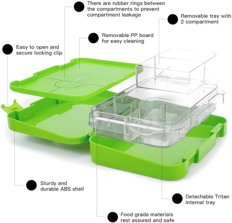 BonBon Rocket Launch Leakproof Lunchbox with 4-6 Compartments - Image 4