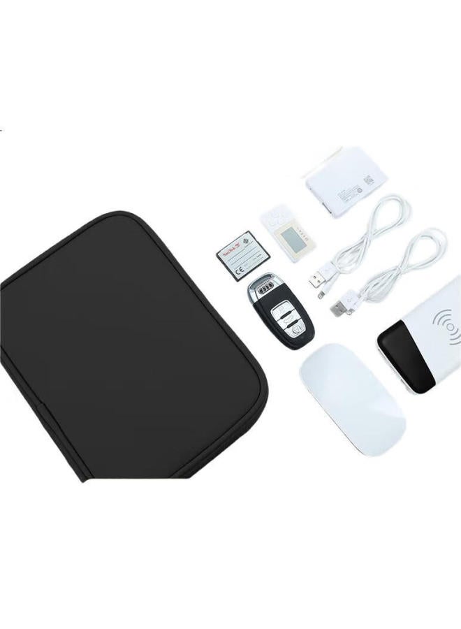 Bubm Cable Storage Pouch For Digital 3C Accessories, Charging Cables, Power Cords, Travel Organizer Bag, Large Double-Layer - Image 2