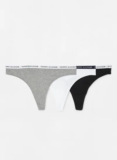 TOMMY HILFIGER Recycled Cotton Thongs (Pack of 3)