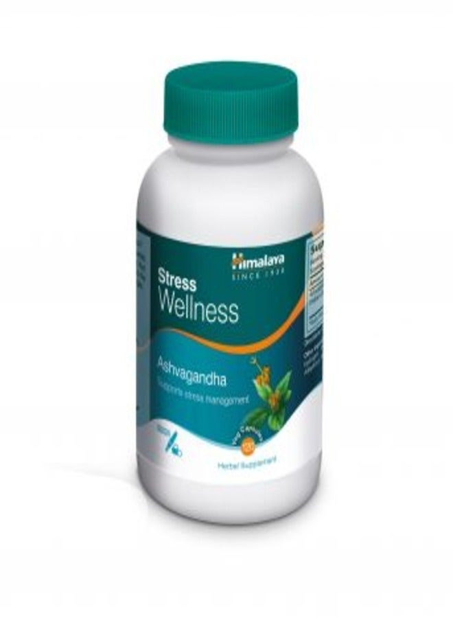Himalaya Ashvagandha, Relieves Stress And Boosts Energy, 60 Veg. Caps - Image 1