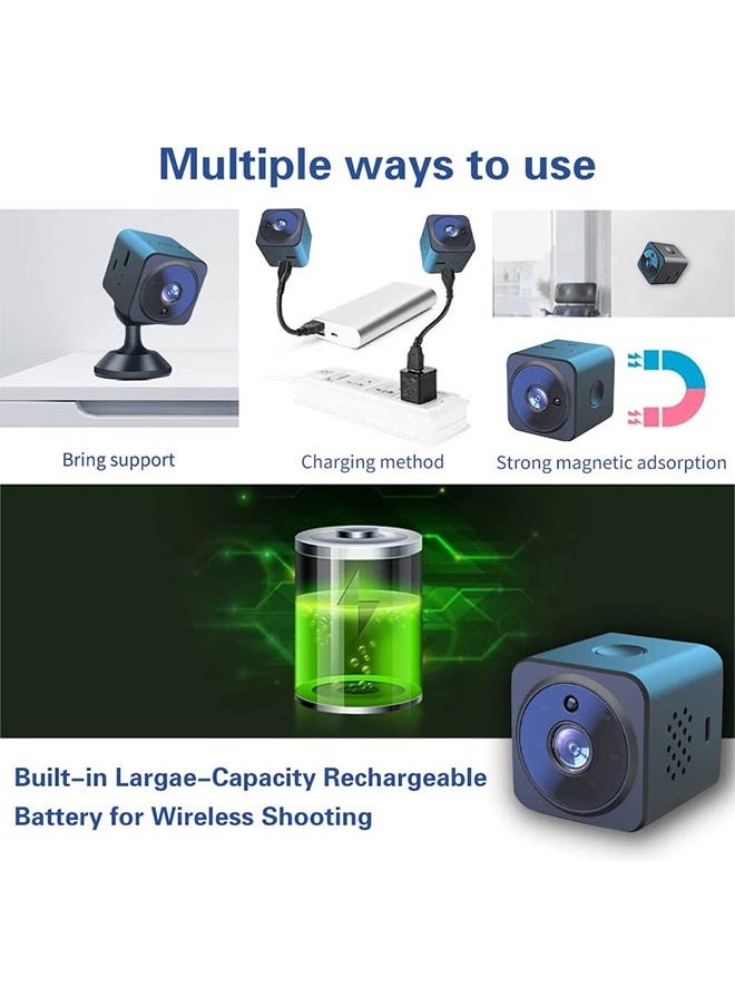 HQ Mini WiFi Camera 1080P HD Night Vision Camera Wireless Monitoring Sports Outdoor Camera, Motion Detection, Real-time Monitoring Loop Recording  Only Support 2.4Ghz WiFi  - Image 5
