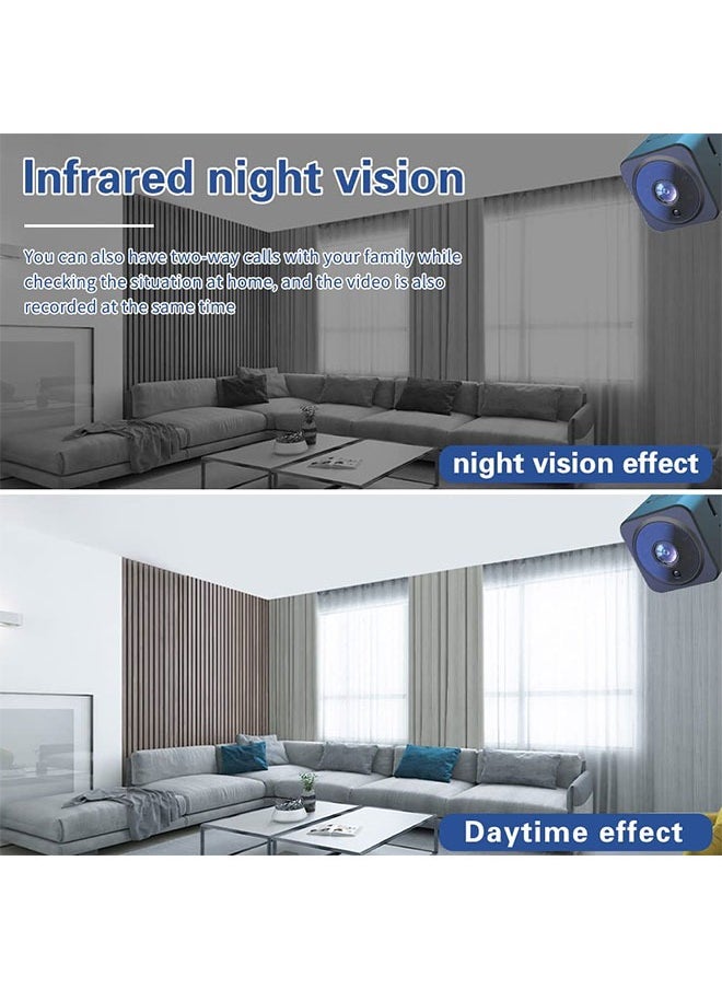 Mini WiFi Camera 1080P HD Night Vision Camera Wireless Monitoring Sports Outdoor Camera, Motion Detection, Real-time Monitoring Loop Recording  Only Support 2.4Ghz WiFi