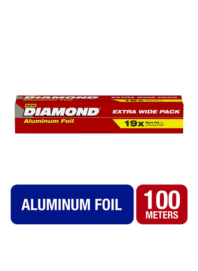 Diamond Foil Extra Wide Silver 100meter - Image 1