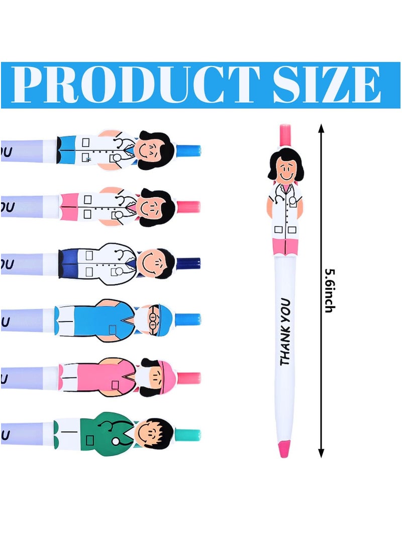 phomemo 36Pcs Funny Cartoon Nurse Pens – Cute Novelty Ballpoint Pens, Thank You Gifts for Doctors, Nurses, Medical Staff, and Healthcare Workers - Image 2