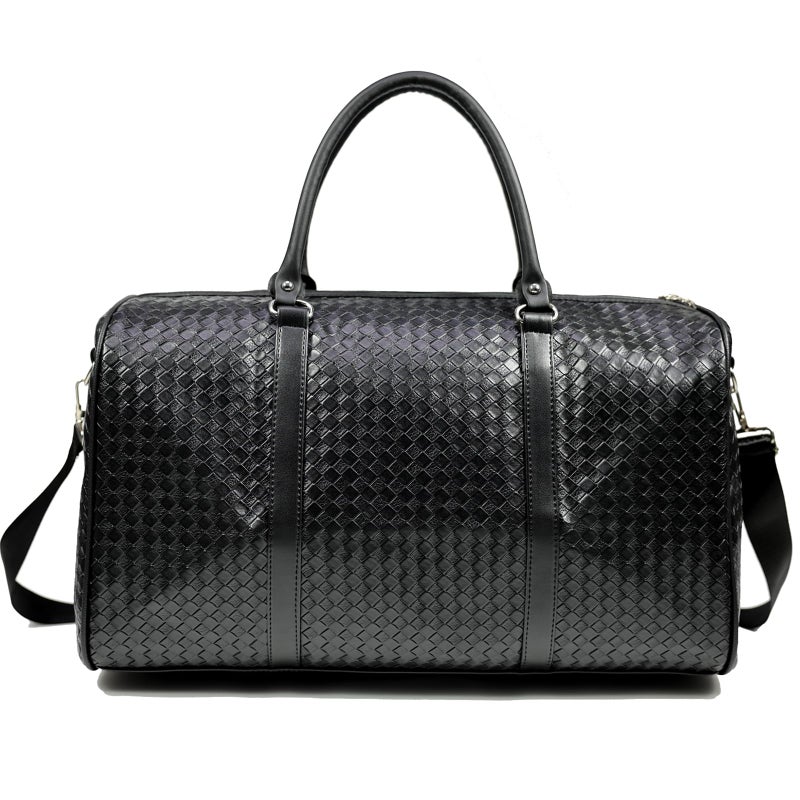 ERWUBA 27L Small Travel Duffle Bag Weekender Bags for Women and Men with Shoe Compartment Foldable Waterproof Toiletry Bag Hospital Bags for Labor and Delivery Gym Bag (Black) - Image 1