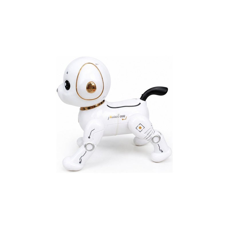 Remote Control Robot Dog Toy for Kids, White Smart Interactive Puppy with Controller - Image 2