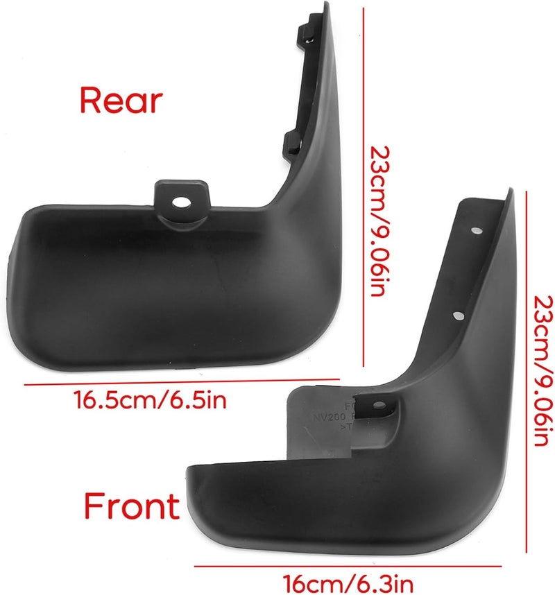 Wivplex 4Pcs Flexible Mud Flaps for Nissan NV200 - Image 2