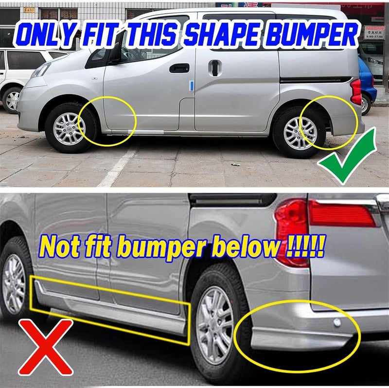 Wivplex 4Pcs Flexible Mud Flaps for Nissan NV200 - Image 5