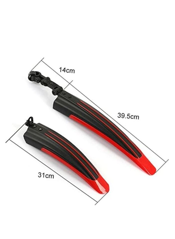 Generic Adjustable Road Mountain Bike Bicycle Cycling Tire Front，Rear Mud Guards Mudguard Fenders Set  - Image 2