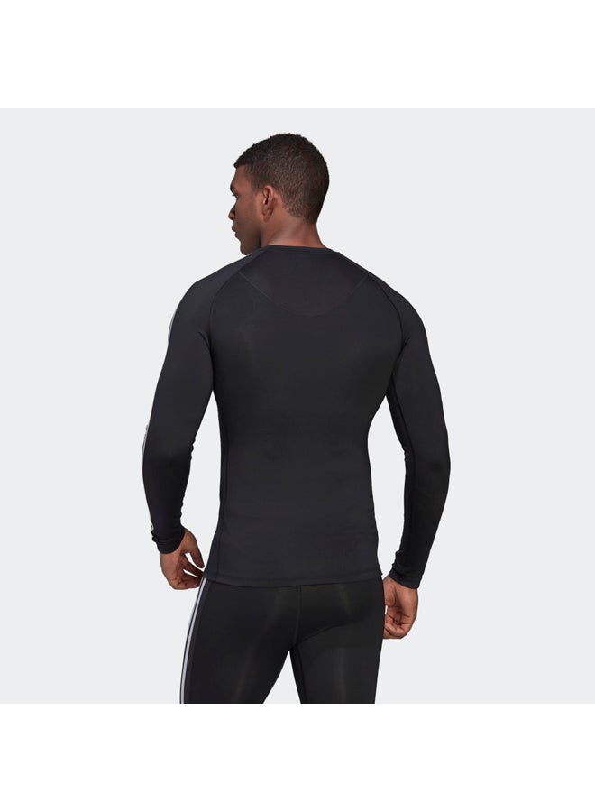 Adidas Techfit 3-Stripes Training Long Sleeve Tee - Image 3