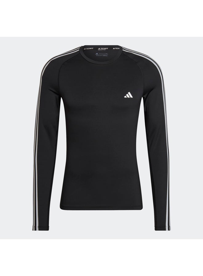 Adidas Techfit 3-Stripes Training Long Sleeve Tee - Image 5