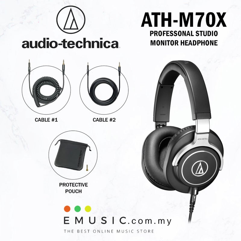 Audio Technica Ath-m70x Professional Studio Monitor Headphones, Black - Image 1