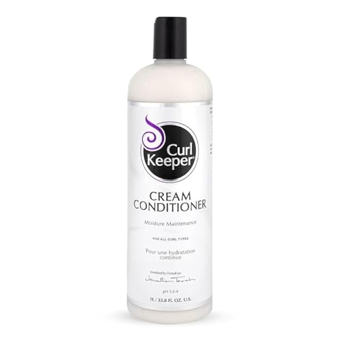 Curl Keeper Cream Conditioner for Curly Hair, 8 Fl Oz - Lightweight Daily Hair Conditioner for All Curl Types - Moisturizing & Deep Conditioning Helps Detangle, Maintain Shine & Locks-In Color - Image 1