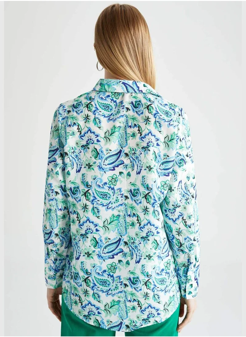 DeFacto Woman Regular Fit Long Sleeve Shirt